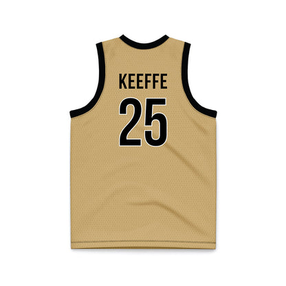Vanderbilt - NCAA Men's Basketball : Miles Keeffe - Gold Basketball Jersey-1