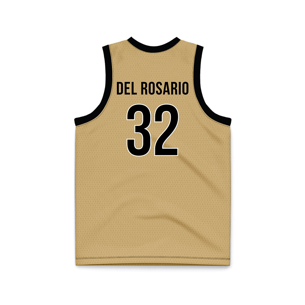 Vanderbilt - NCAA Women's Basketball : Aalyah Del Rosario - Gold Basketball Jersey-1
