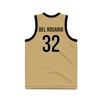 Vanderbilt - NCAA Women's Basketball : Aalyah Del Rosario - Gold Basketball Jersey-1