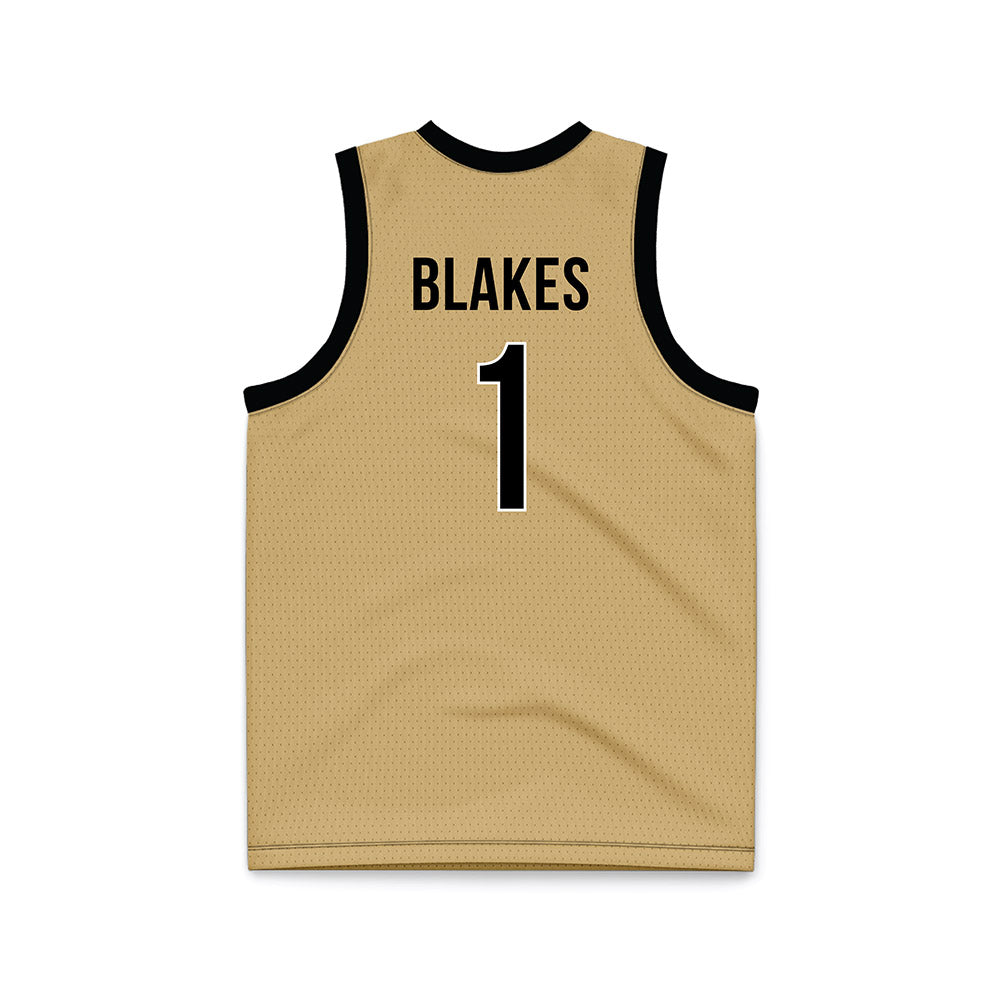 Vanderbilt - NCAA Women's Basketball : Mikayla Blakes - Gold Basketball Jersey-1