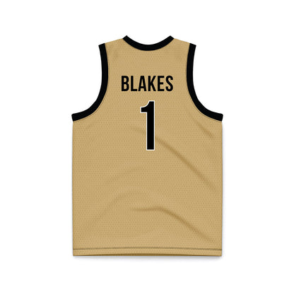 Vanderbilt - NCAA Women's Basketball : Mikayla Blakes - Gold Basketball Jersey-1