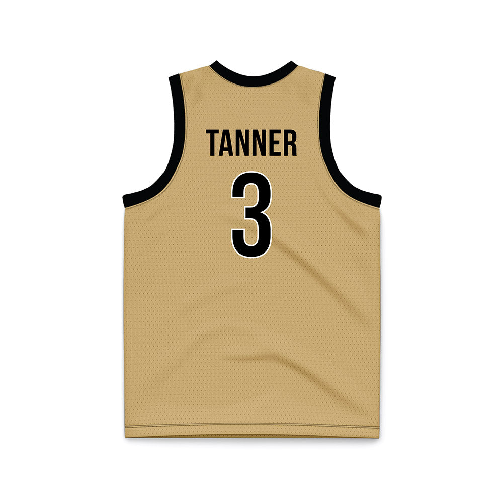 Vanderbilt - NCAA Men's Basketball : Tyler Tanner - Gold Basketball Jersey-1