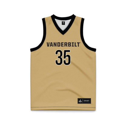 Vanderbilt - NCAA Women's Basketball : Sacha Washington - Gold Basketball Jersey-0