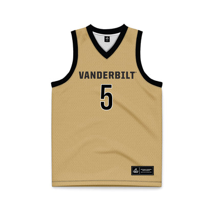Vanderbilt - NCAA Men's Basketball : Tyler Nickel - Gold Basketball Jersey-0