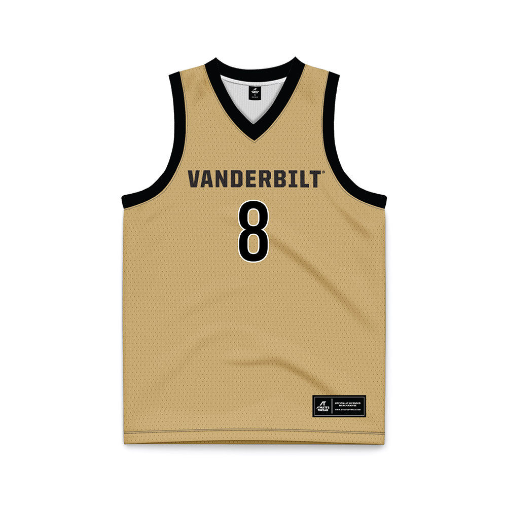 Vanderbilt - NCAA Women's Basketball : Ava Black - Gold Basketball Jersey-0