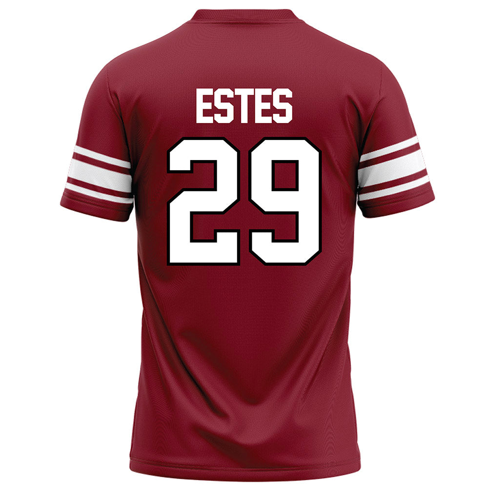 NCCU - NCAA Football : Dj Estes - Maroon Football Jersey-1