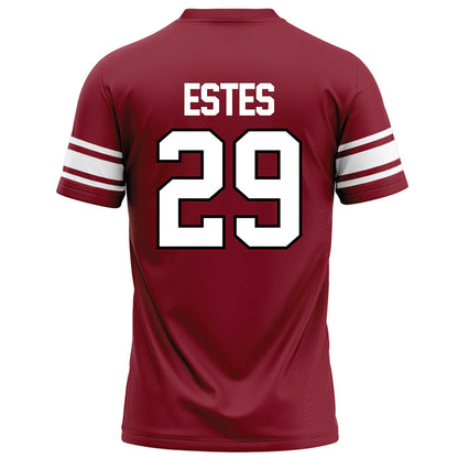NCCU - NCAA Football : Dj Estes - Maroon Football Jersey-1