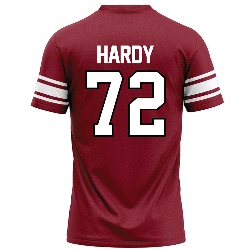 NCCU - NCAA Football : Brian Hardy - Maroon Football Jersey-1