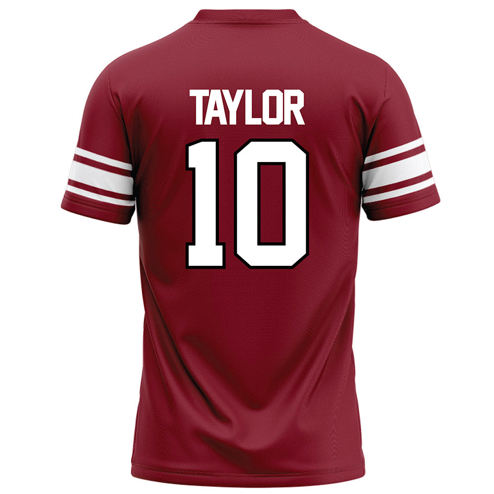 NCCU - NCAA Football : Jaden Taylor - Maroon Football Jersey