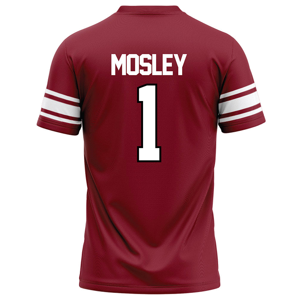 NCCU - NCAA Football : Chris Mosley - Maroon Football Jersey-1