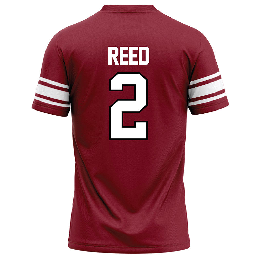NCCU - NCAA Football : Malcolm Reed - Maroon Football Jersey-1