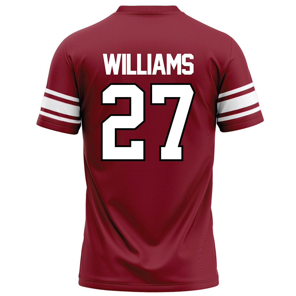 NCCU - NCAA Football : Cameron Williams - Maroon Football Jersey-1