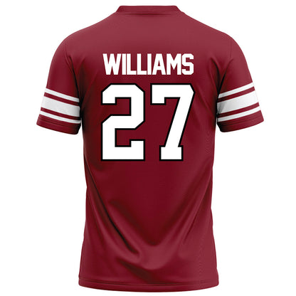 NCCU - NCAA Football : Cameron Williams - Maroon Football Jersey-1