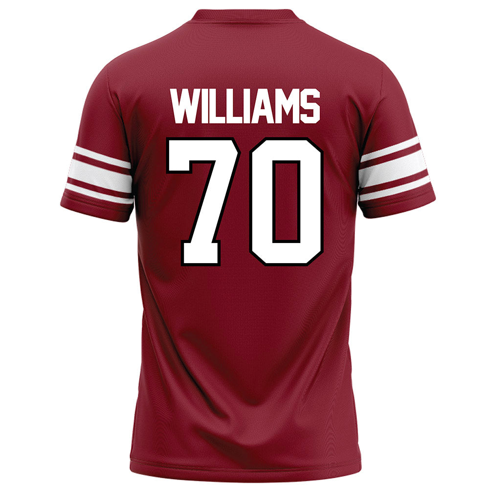 NCCU - NCAA Football : Ta'Ron Williams - Maroon Football Jersey-1