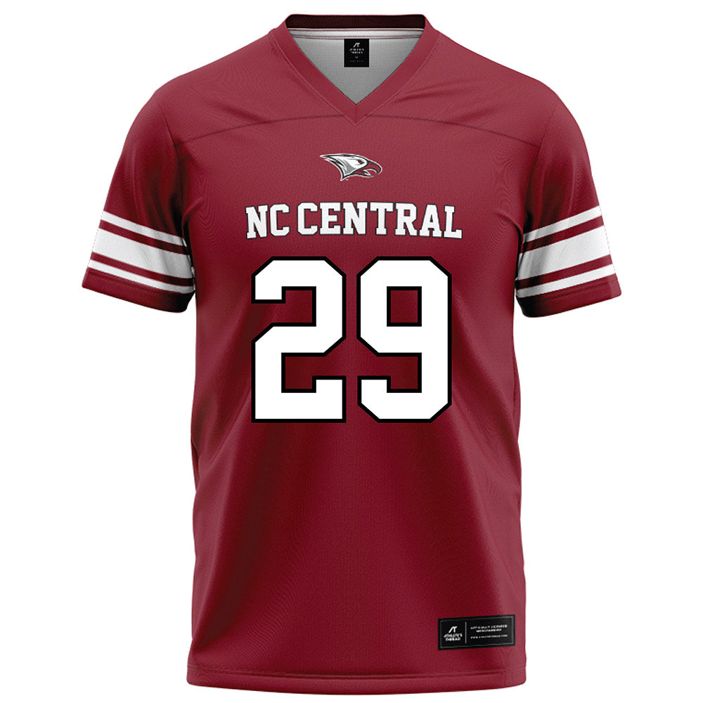 NCCU - NCAA Football : Dj Estes - Maroon Football Jersey-0