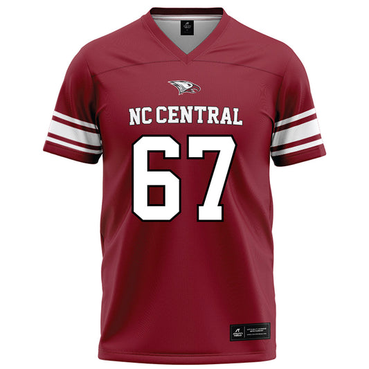 NCCU - NCAA Football : Cicero Leak IV - Maroon Football Jersey-0