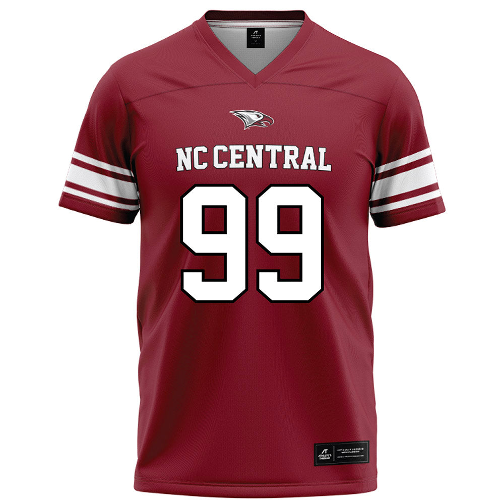 NCCU - NCAA Football : Khareem Thompson - Maroon Football Jersey-0