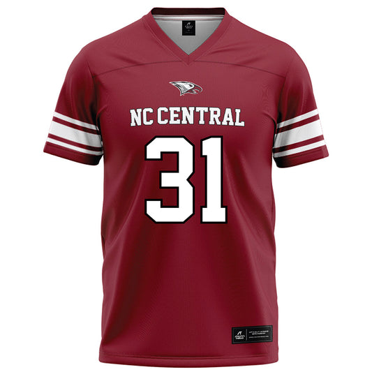 NCCU - NCAA Football : Arthur Rodgers - Maroon Football Jersey-0