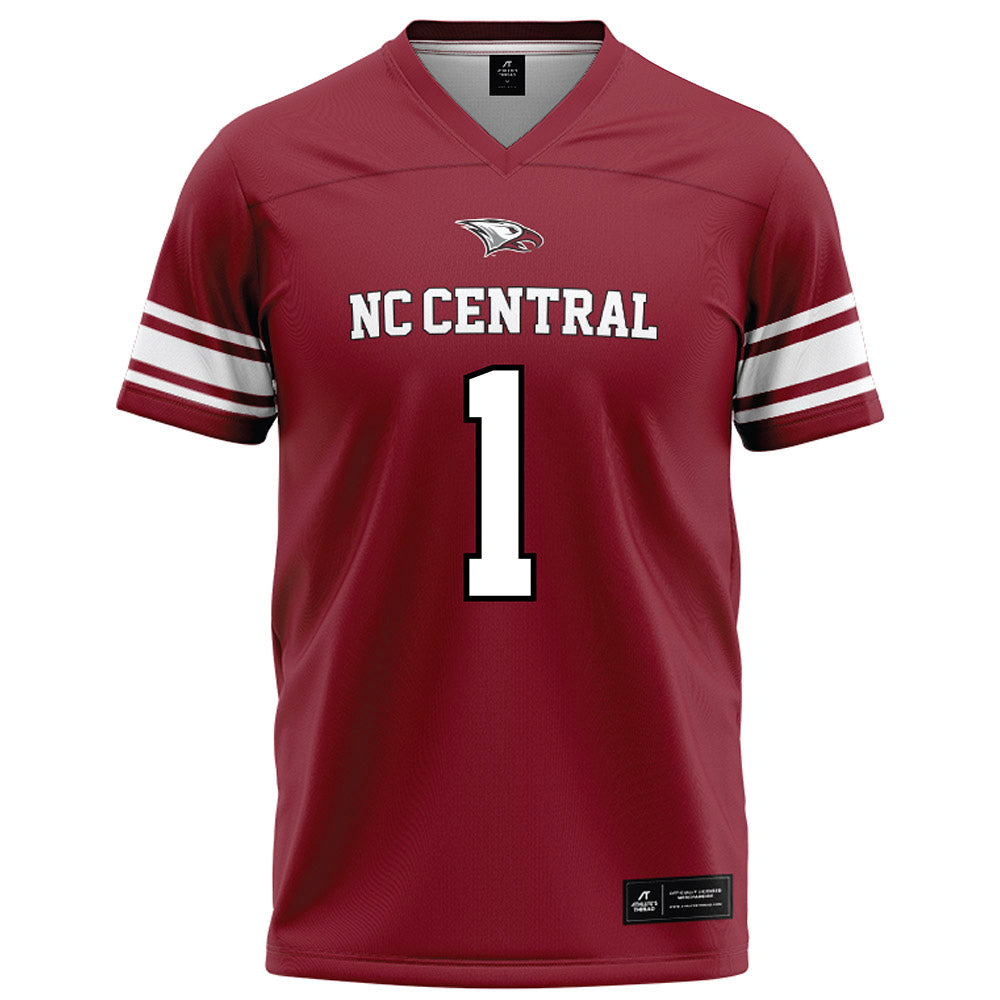 NCCU - NCAA Football : Christian Mosley - Maroon Football Jersey-0