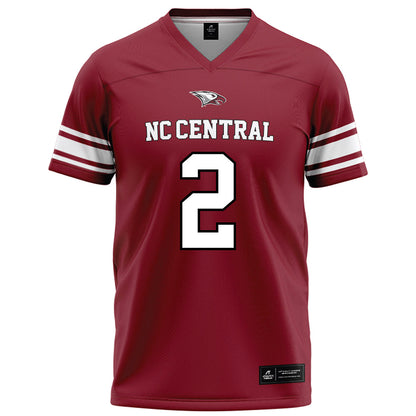 NCCU - NCAA Football : Malcolm Reed - Maroon Football Jersey-0