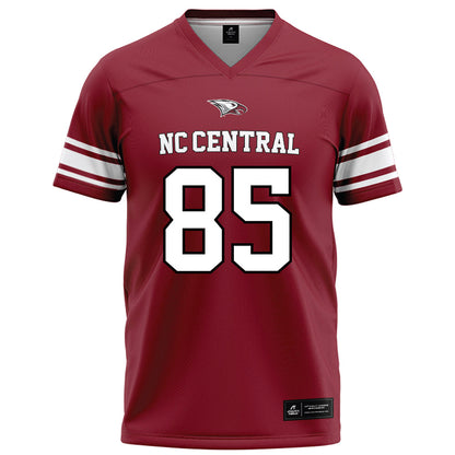 NCCU - NCAA Football : SyRee Livingston - Maroon Football Jersey-0