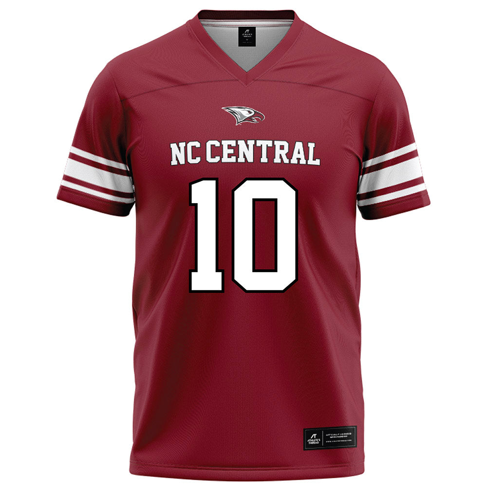 NCCU - NCAA Football : Jaden Taylor - Maroon Football Jersey