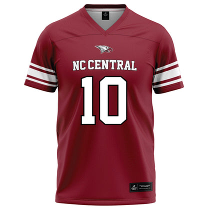 NCCU - NCAA Football : Jaden Taylor - Maroon Football Jersey