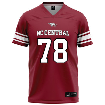NCCU - NCAA Football : Kino Glover II - Maroon Football Jersey-0