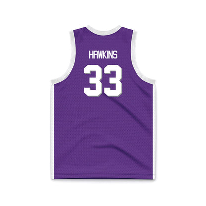 Kansas State - NCAA Men's Basketball : Coleman Hawkins - Purple Basketball Jersey