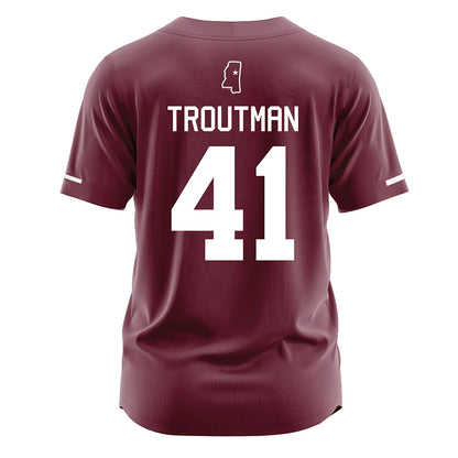Mississippi State - NCAA Softball : Taylor Troutman - Maroon Jersey-1