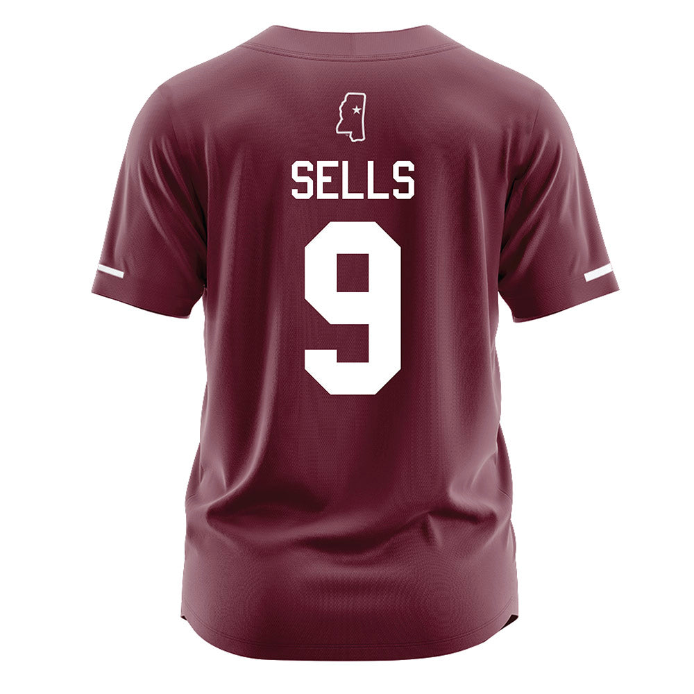 Mississippi State - NCAA Softball : Kiarra Sells - Maroon Jersey-1
