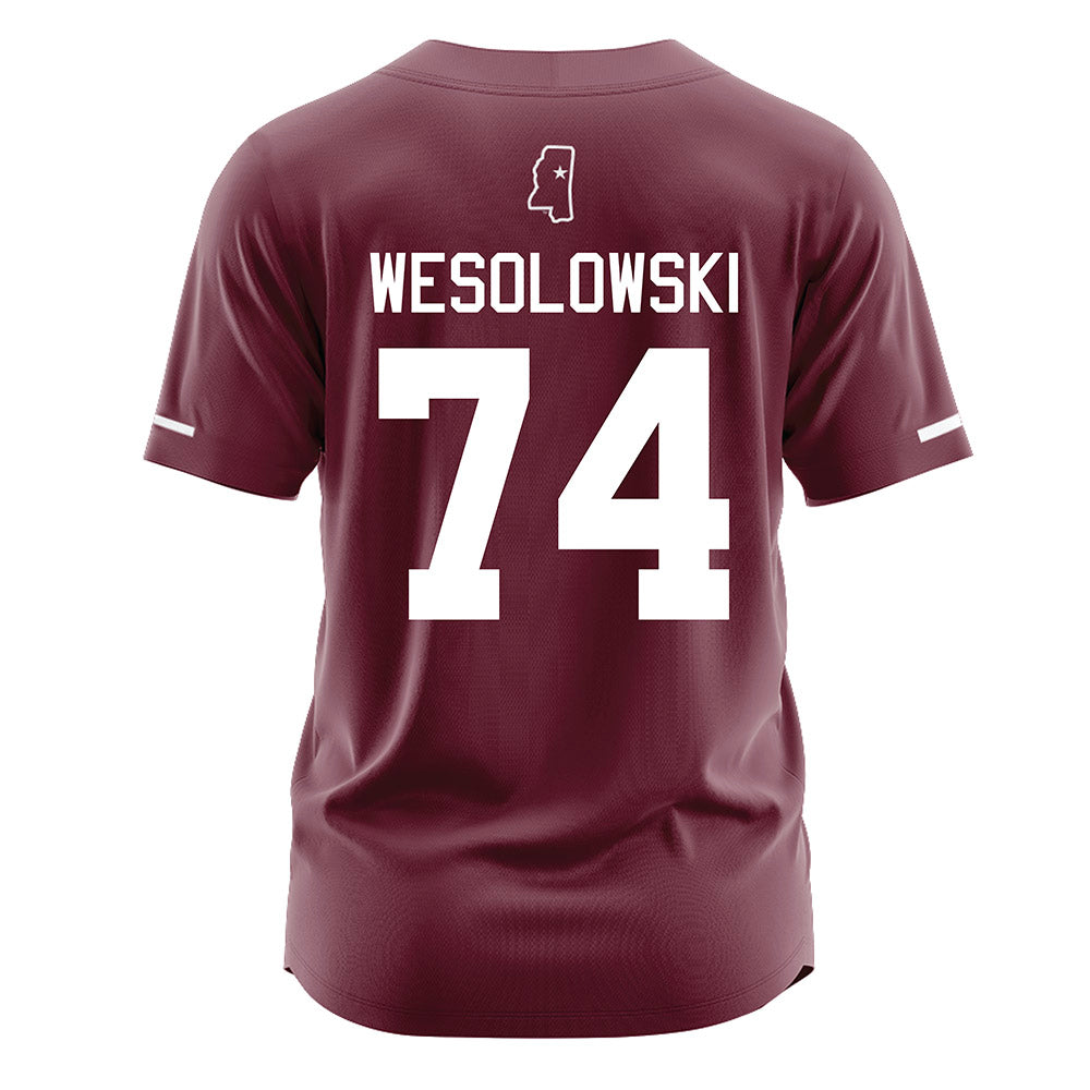 Mississippi State - NCAA Softball : Ella Wesolowski - Maroon Jersey