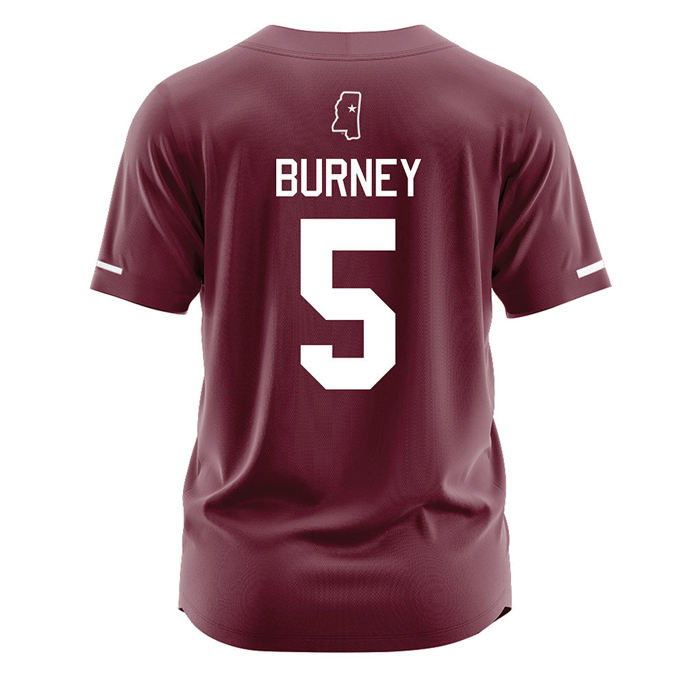 Mississippi State - NCAA Softball : Jadyn Burney - Maroon Jersey