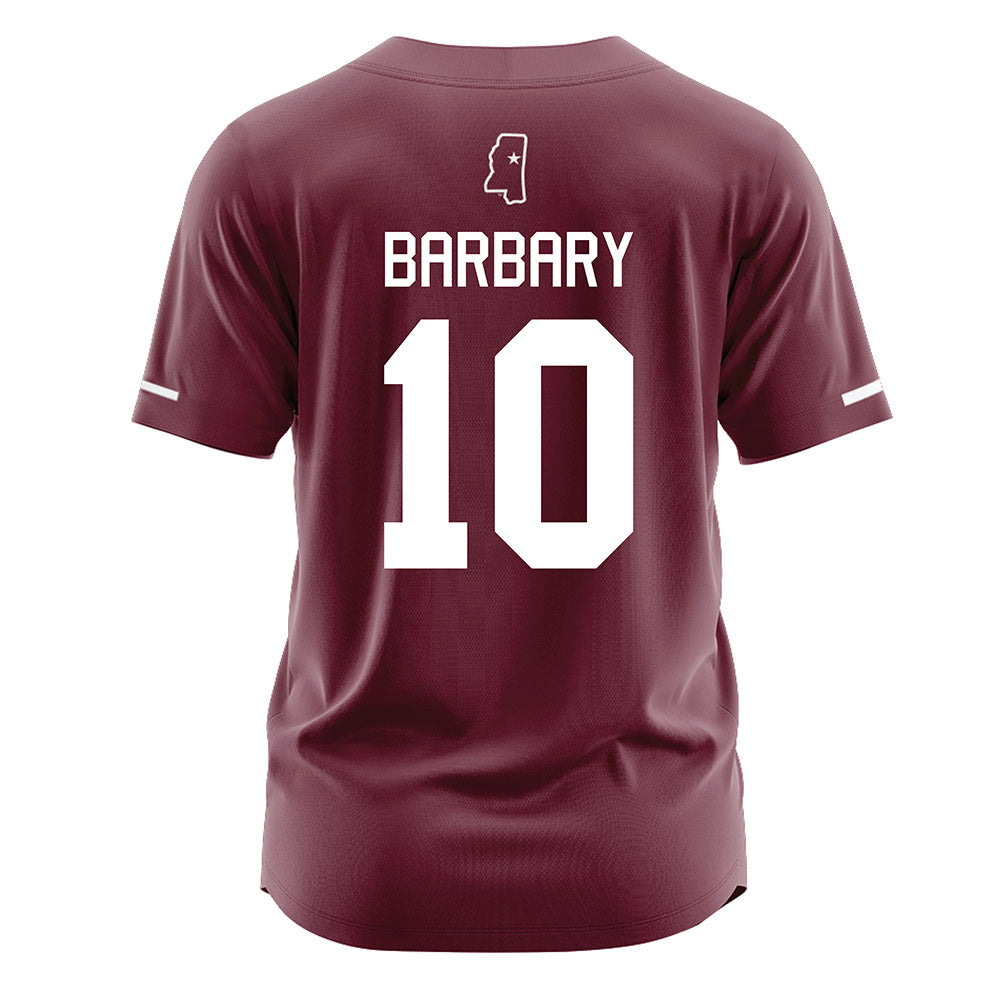 Mississippi State - NCAA Softball : Nadia Barbary - Maroon Jersey-1