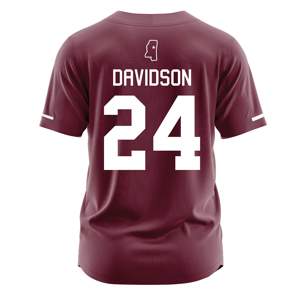 Mississippi State - NCAA Softball : Megan Davidson - Maroon Jersey