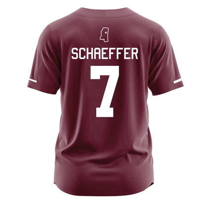 Mississippi State - NCAA Softball : Gabriella Schaeffer - Maroon Jersey-1