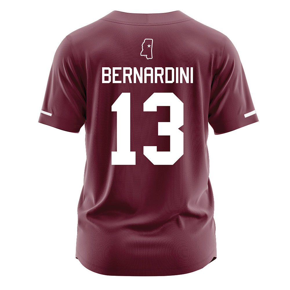 Mississippi State - NCAA Softball : Morgan Bernardini - Maroon Jersey-1