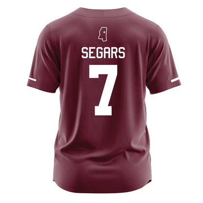 Mississippi State - NCAA Softball : Anna Kate Segars - Maroon Jersey-1