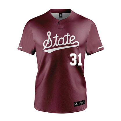 Mississippi State - NCAA Softball : Sydney Carroll - Maroon Jersey-0