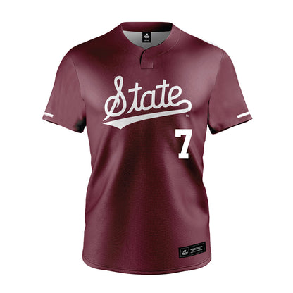 Mississippi State - NCAA Softball : Gabriella Schaeffer - Maroon Jersey-0