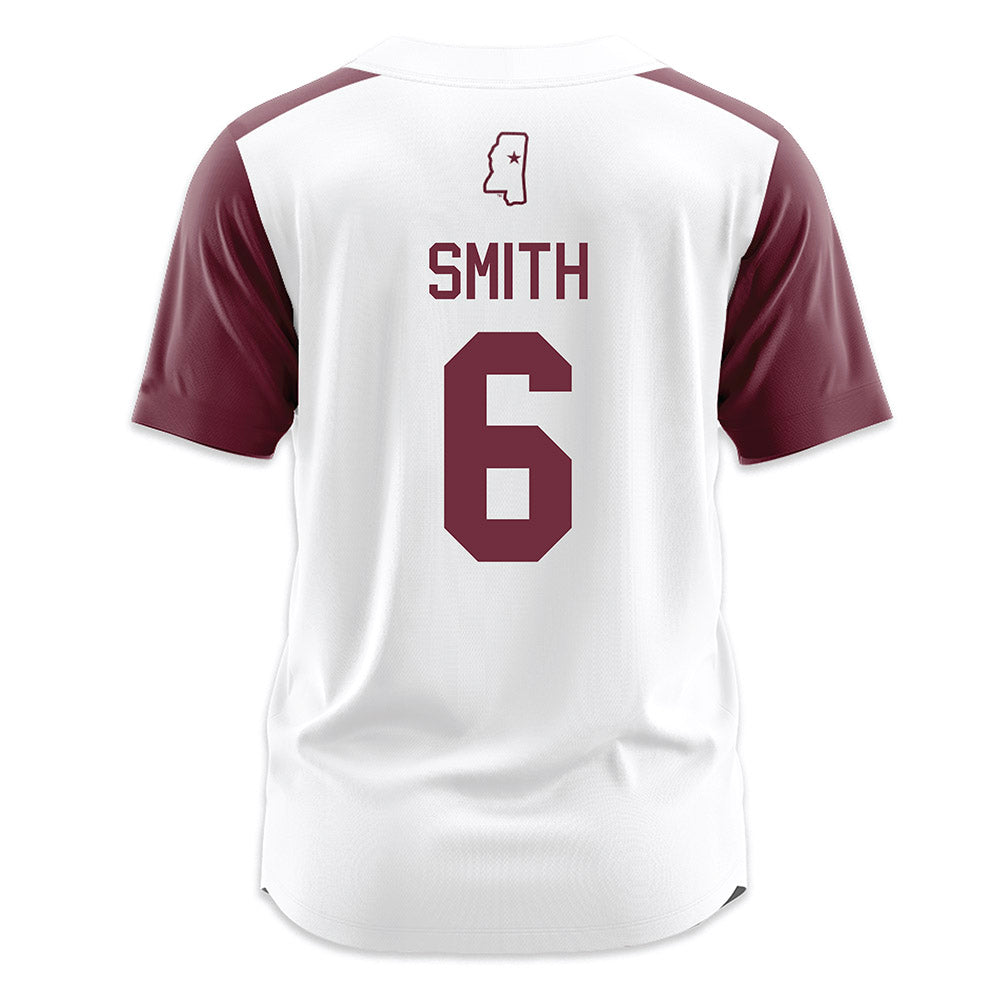 Mississippi State - NCAA Softball : Carson Smith - White Jersey-1