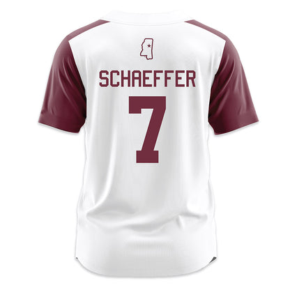 Mississippi State - NCAA Softball : Gabriella Schaeffer - White Jersey-1