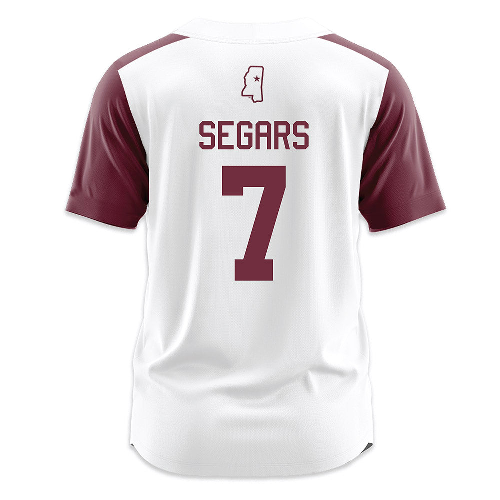 Mississippi State - NCAA Softball : Anna Kate Segars - White Jersey-1