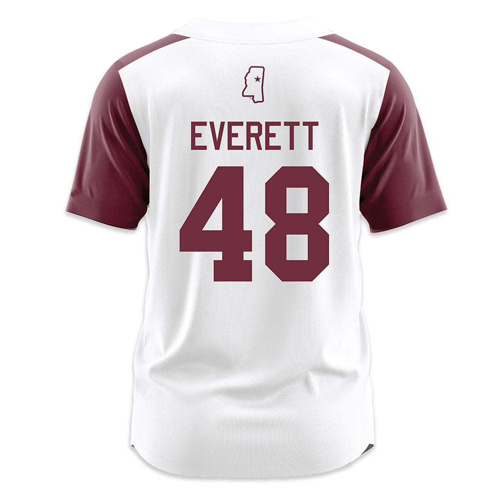 Mississippi State - NCAA Softball : Delainey Everett - White Jersey-1