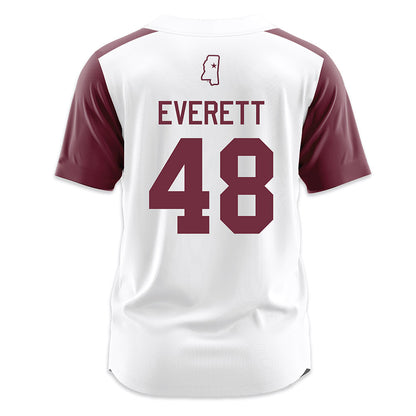 Mississippi State - NCAA Softball : Delainey Everett - White Jersey-1