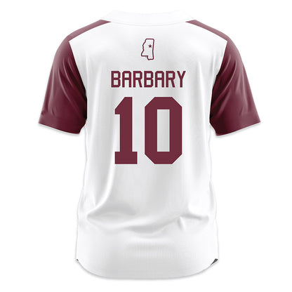 Mississippi State - NCAA Softball : Nadia Barbary - White Jersey-1