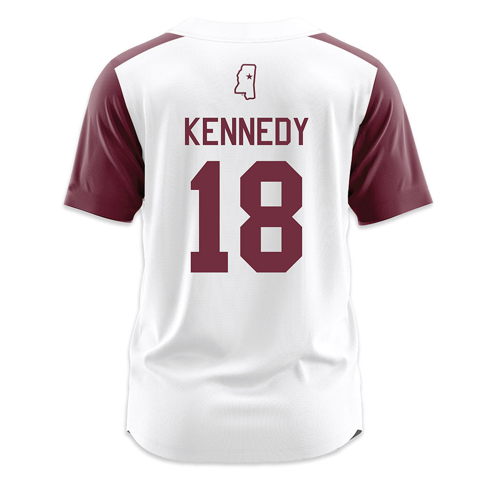 Mississippi State - NCAA Softball : Madisyn Kennedy - White Jersey-1
