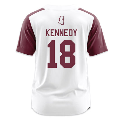 Mississippi State - NCAA Softball : Madisyn Kennedy - White Jersey-1