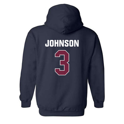 FDU - NCAA Men's Basketball : Raysean Johnson - Hooded Sweatshirt-1