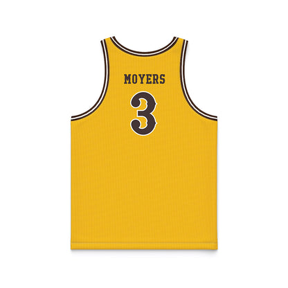 Wyoming - NCAA Women's Basketball : Grace Moyers - Gold Basketball Jersey
